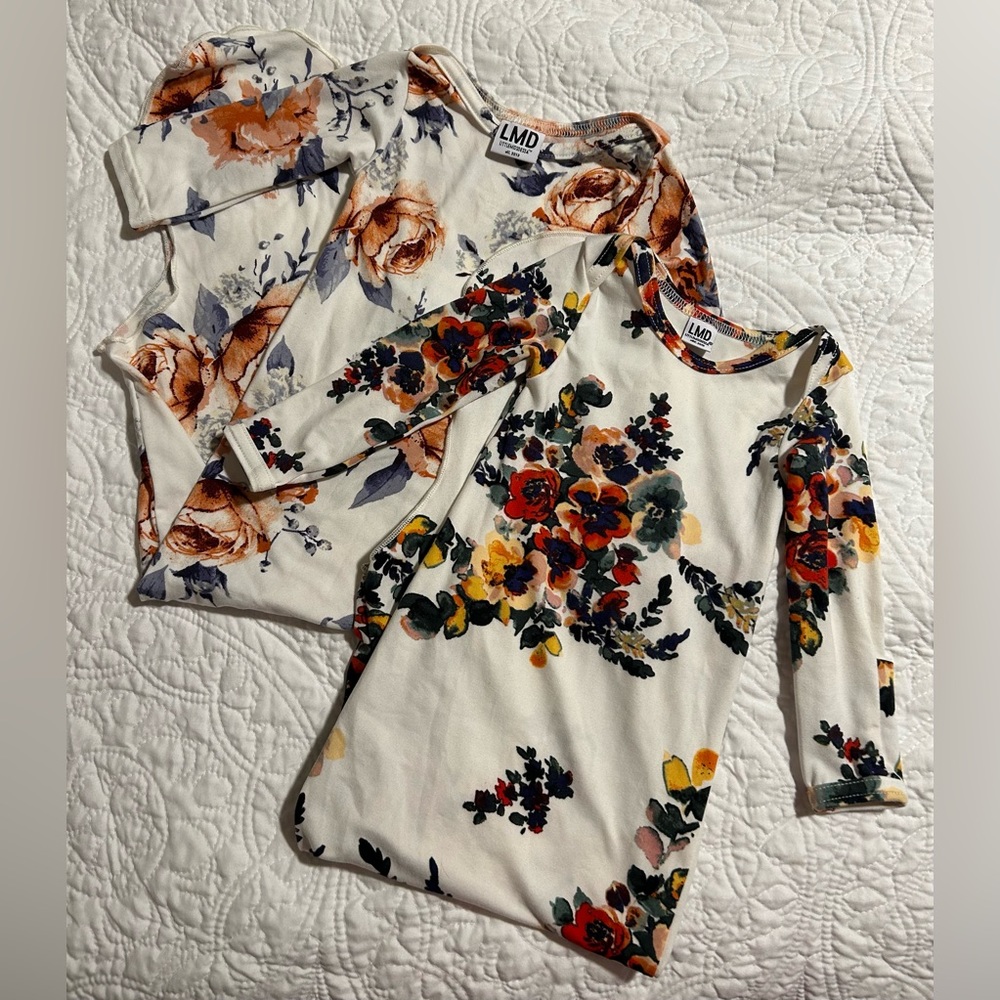 Little Miss Dessa Knotted Gown Bundle (set of 2)